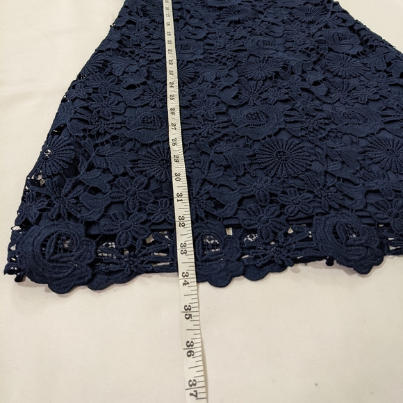 Lulu's Love Poem Blue Guipure Lace Mini Dress - Picture 10 of 12
